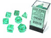 Borealis Polyhedral Light Green/gold Luminary 7-Die Set