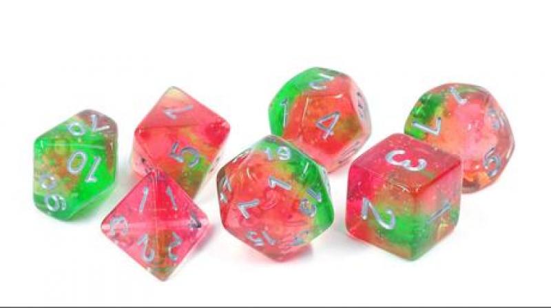 Lotus Glowworm Polyhedral Dice Set - Sirius Dice