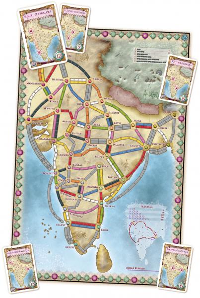 Ticket to Ride: India & Switzerland delivers two maps in one