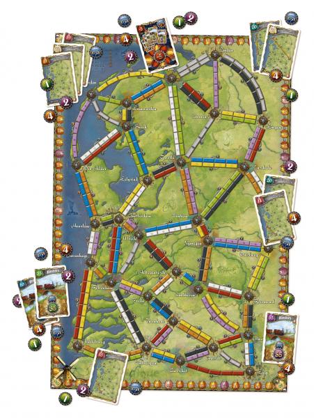 Ticket to Ride: Nederlands gives you a big new map