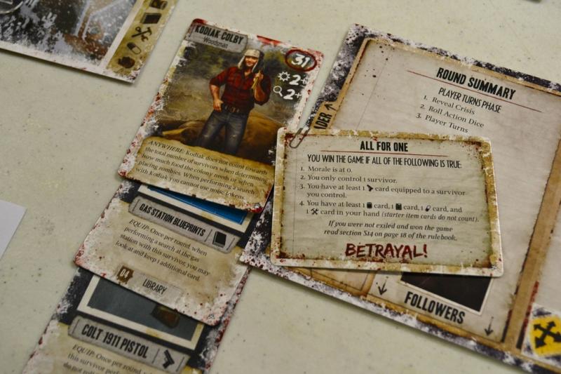 Dead of Winter board game character sheet