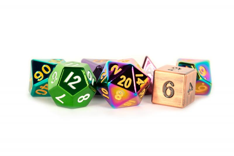 Fan Roll Misfit Metal Polyhedral Dice Set