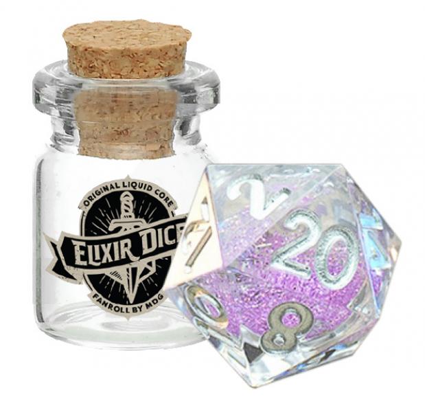 Sorcerous Swirl: Individual d20 Elixir Liquid Core Dice