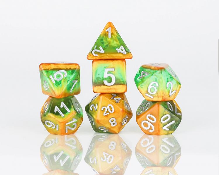 Rainforest Polyhedral Dice Set - Sirius Dice