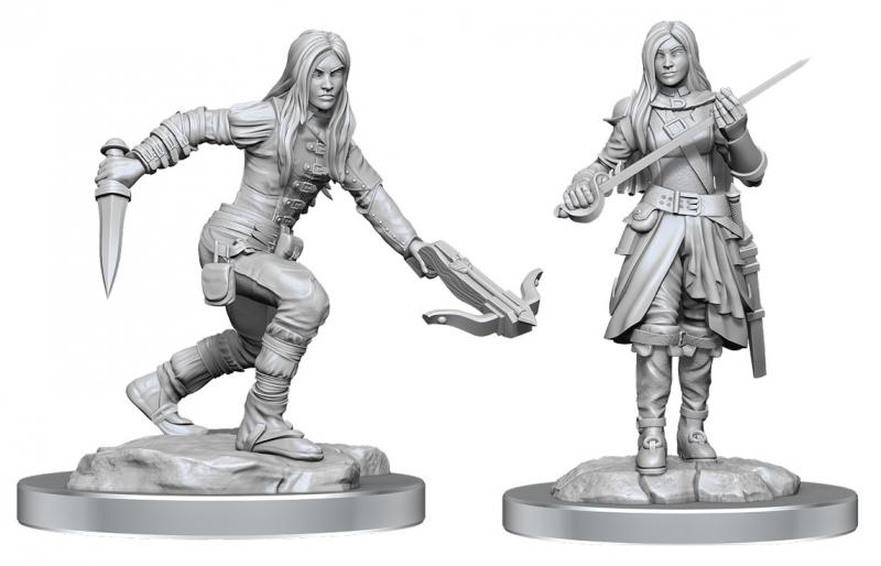 Half-Elf Rogue Female: D&D Nolzur's Marvelous Unpainted Miniatures (W17)