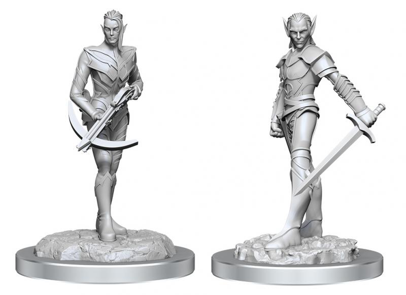 Drow Fighters: D&D Nolzur's Marvelous Miniatures (W18)