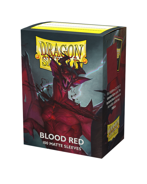 Dragon Shield Matte Sleeves Standard Size- Blood Red (100)