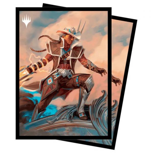 MTG: Outlaws of Thunder Junction 100ct Deck Protector Sleeves Key Art 5