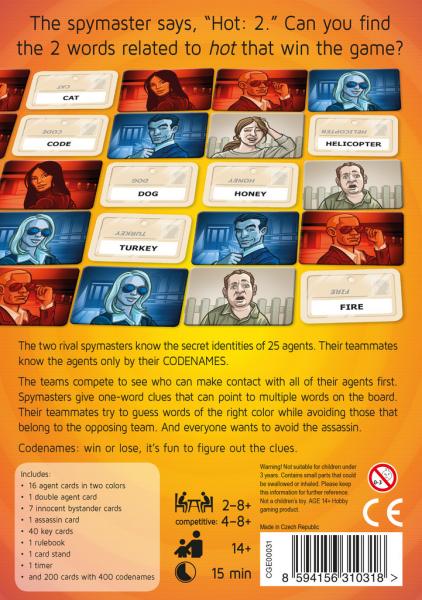 Codenames game back of box