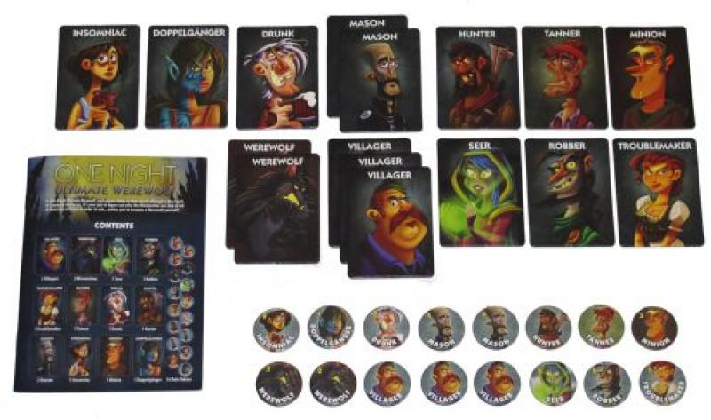 One Night Ultimate Werewolf box contents