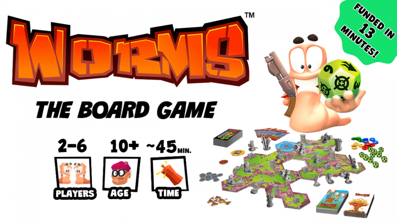 Worms: The Board Game - The Mayhem Kickstarter Box