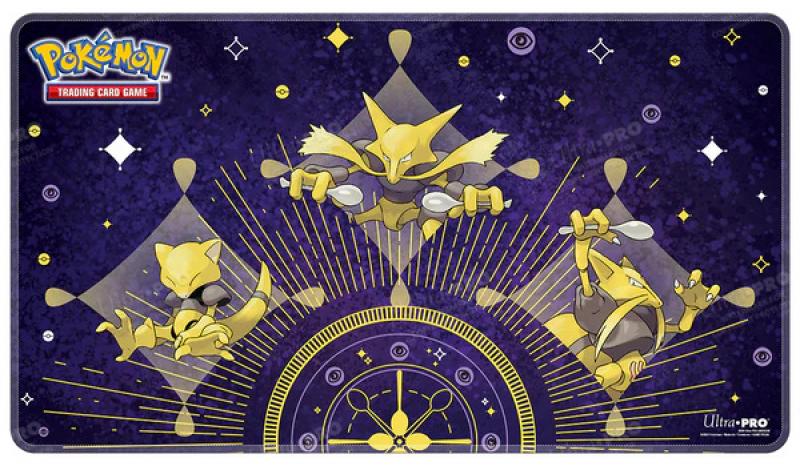 Pokemon Abra Evolutions White Stitched Playmat