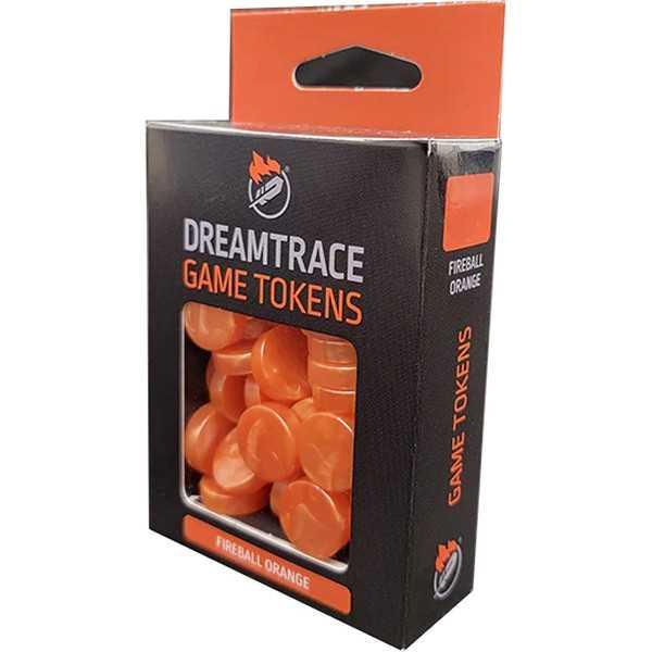 Fireball Orange: DreamTrace Gaming Tokens