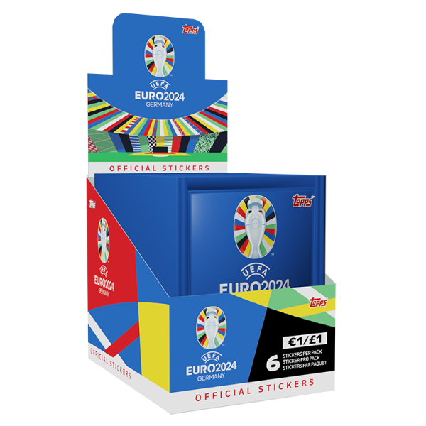 Official Euro 2024 Sticker Packets Box