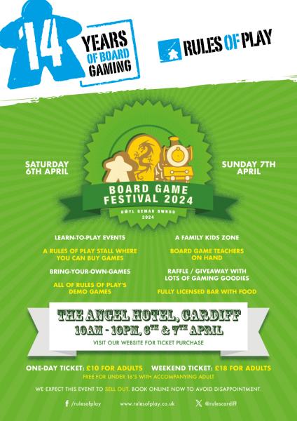 RulesCon Board Game Festival 2024 - Saturday Ticket