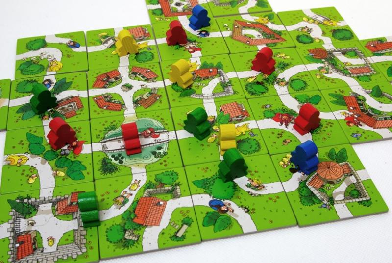 My First Carcassonne base and tokens