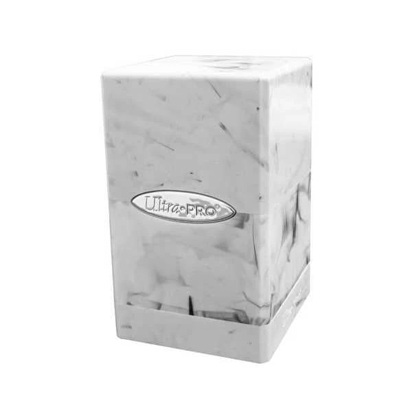 Marble Satin Tower - White / Black