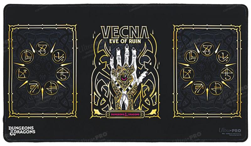 Vecna Eve of Ruin Black Stitched Playmat Alt Art: D&D