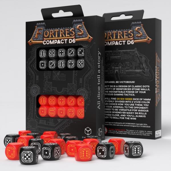 Fortress Compact D6 Black & Red