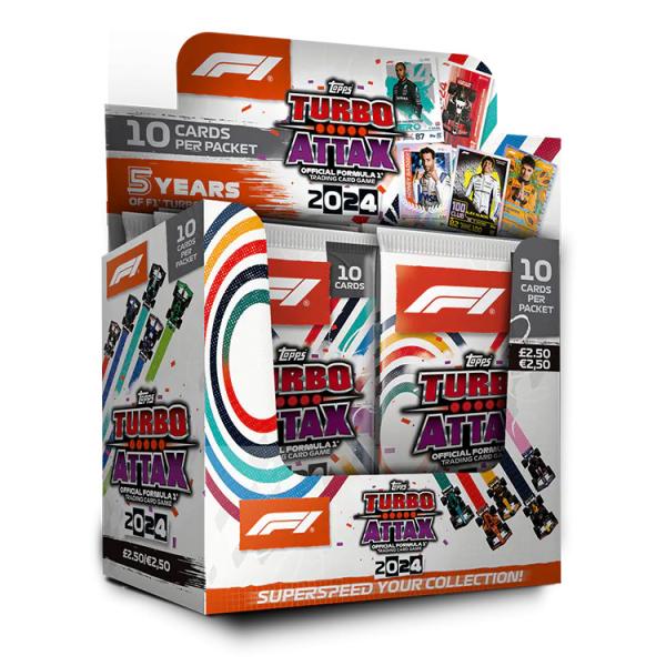 F1 Turbo Attax 2024 Card Packets Box