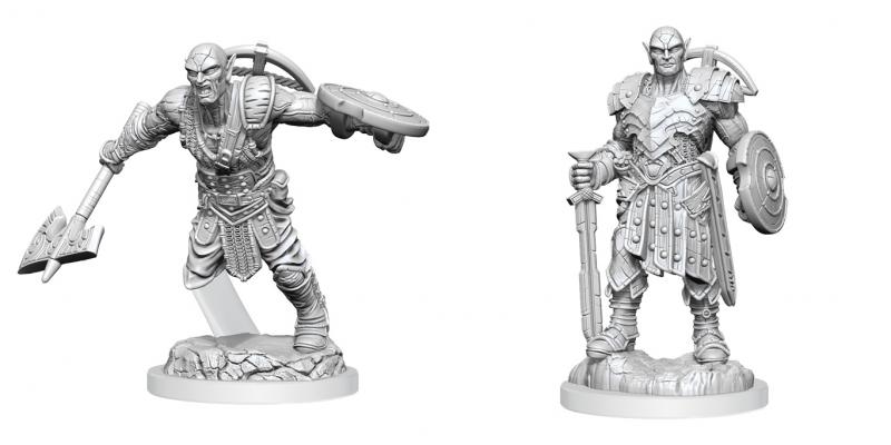 Earth Genasi Fighter: D&D Nolzur's Marvelous Unpainted Miniatures (W20)