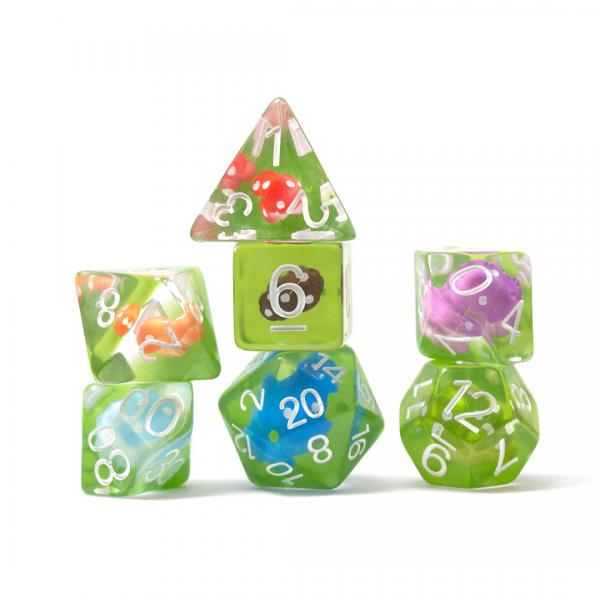 Mushroom Village 7-Piece Polyhedral Dice Set - Sirius Dice [ Pre-order ]