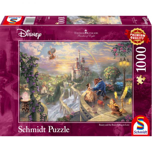 Thomas Kinkade: Disney Beauty and the Beast Falling in Love (1000pc)