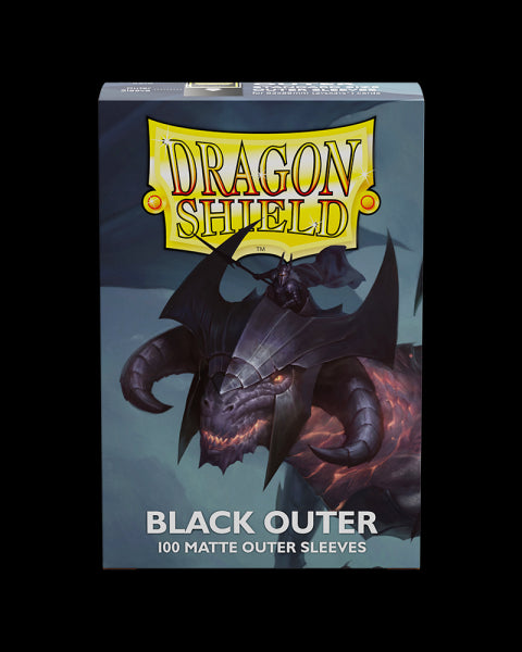 Dragon Shield Black Outer Sleeves - Matte Standard Size (100)