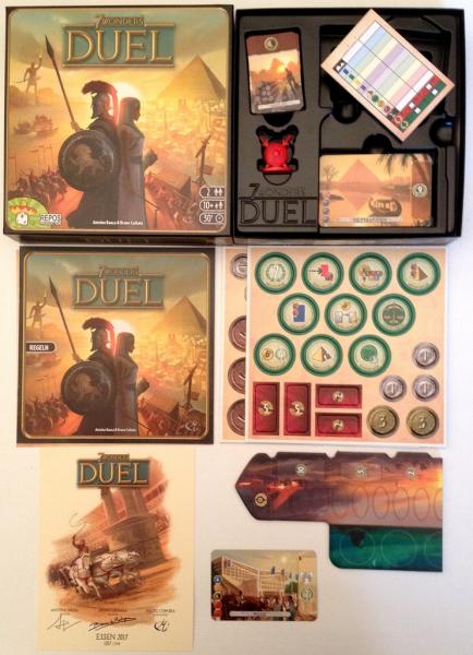 7 Wonders: Duel components