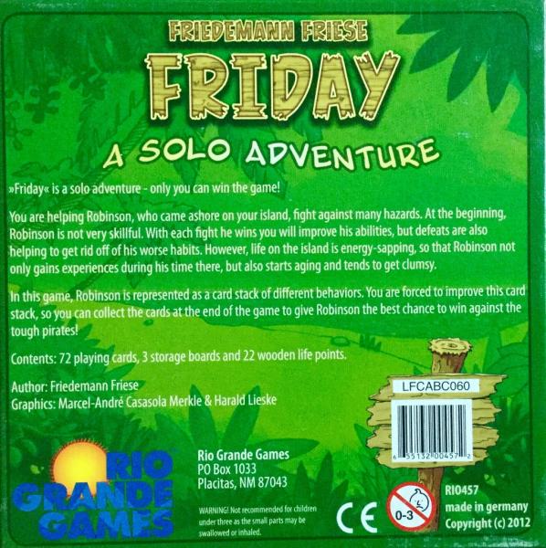 Friday back of box