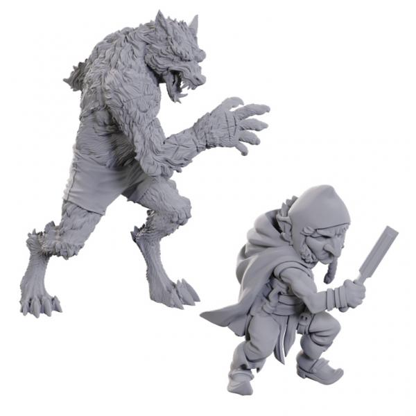 Chetney Pock O'Pea & Werewolf: Critical Role Unpainted Miniatures (W23)