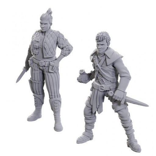 Cutpurses Male & Female: WizKids Deep Cuts Unpainted Miniatures (W23)
