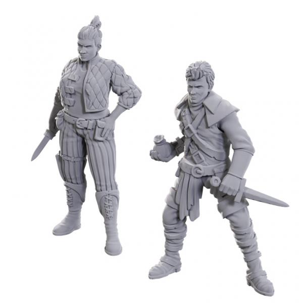 Cutpurses Male & Female: WizKids Deep Cuts Unpainted Miniatures (W23)