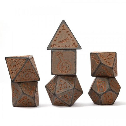 Illusory Stone - Granite 7-Piece Polyhedral Dice Set - Sirius Dice