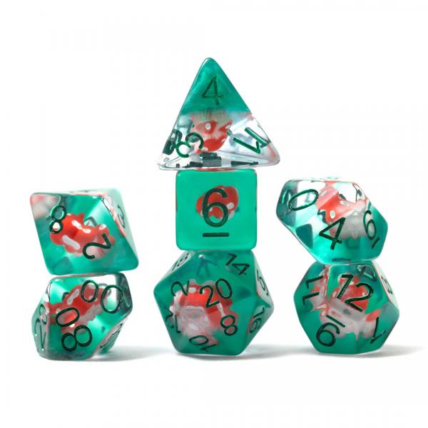 Power Mushroom 7-Piece Polyhedral Dice Set - Sirius Dice