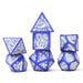 Illusory Stone - Purple Agate 7-Piece Polyhedral Dice Set - Sirius Dice