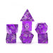 Sharp Purple Fairy 7-Piece Polyhedral Dice Set - Sirius Dice