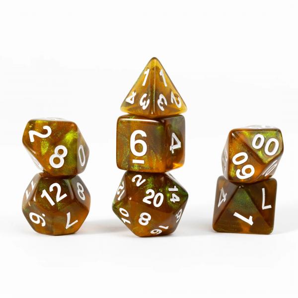 Peridot: Treasures Unearthed 7-Piece Polyhedral - Sirius Dice