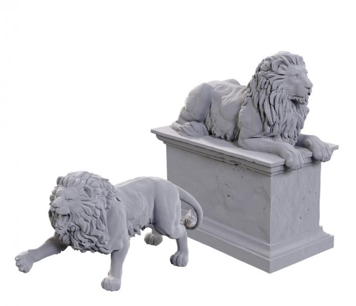 Stone Lion/Animated Stone Lion: WizKids Deep Cuts (W24)