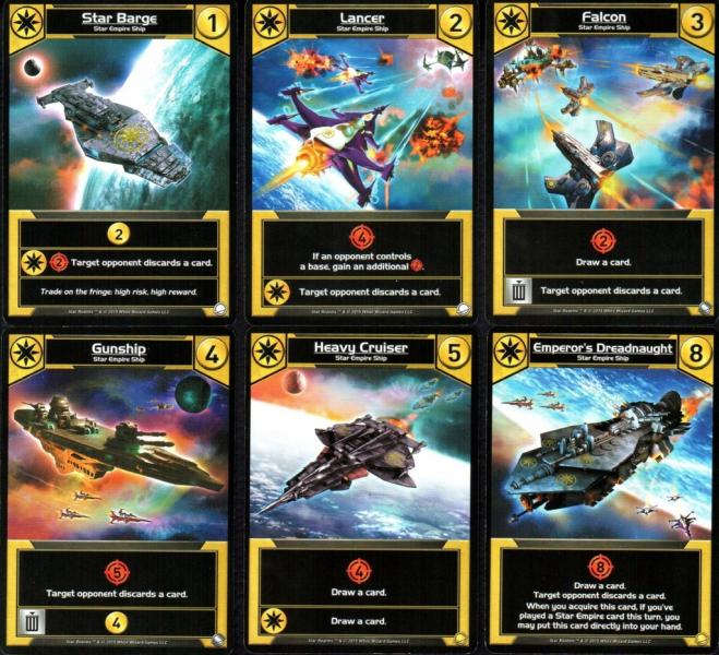 Star Realms Colony Wars empire sample cards