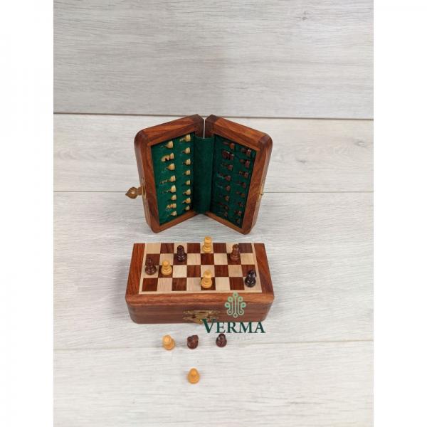 CHESS SET FOLDING M/G 5"