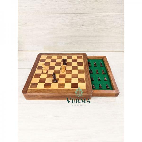 CHESS SET W/DRAW M/G 10"