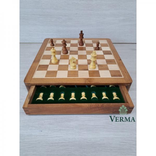 CHESS SET W/DRAW M/G 12"