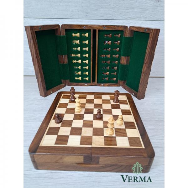 CHESS SET TOP OPEN M/G 7"