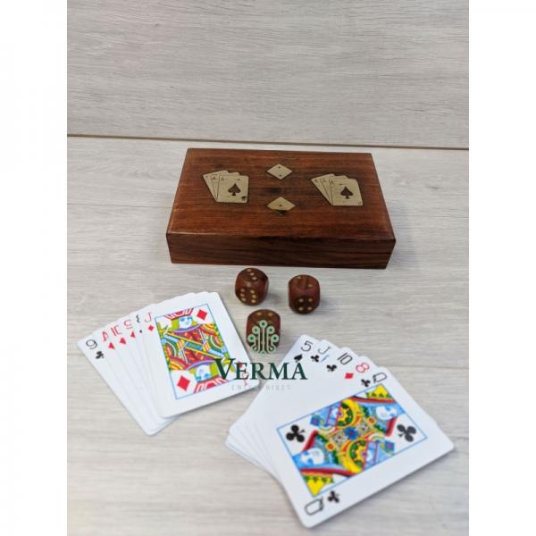 DOUBLE CARD BOX WITH DICE 7X5"