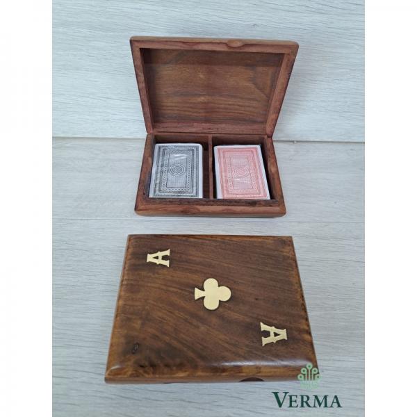 DOUBLE CARD BOX W/CARDS