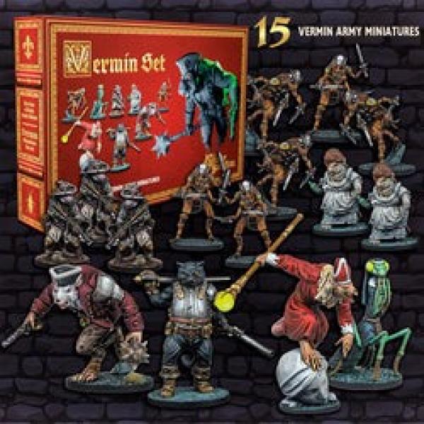 The Cats of Mont Saint Michel Vermin Miniatures Set