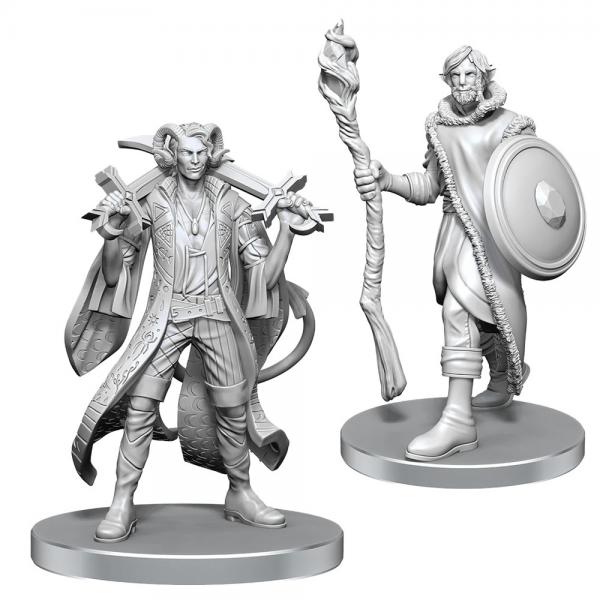 Mollymauk Tealeaf & Caduceus Clay: Critical Role Unpainted Miniatures (W26)