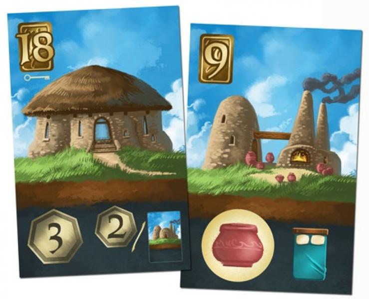 Above and Below building cards example