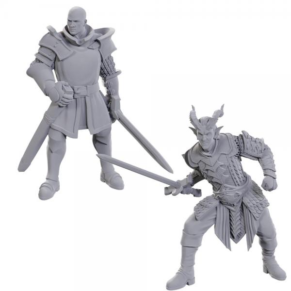 D&D Nolzur's Marvelous Unpainted Miniatures: Special Edition Baldur's Gate 3 - Ulder Ravengard & Zevlor [Pre-order]